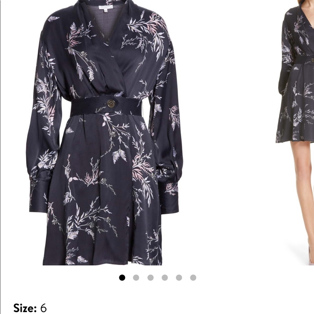 Equipment Fanetta Belted Faux Wrap Dress